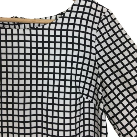 Merona windowpane pattern top - Picture 4 of 8